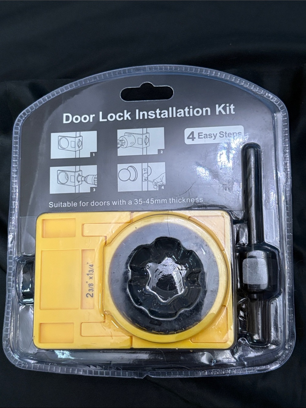 Door lock installation kit